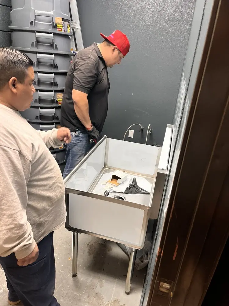 Commercial plumbing and sink installation in Fieldstone